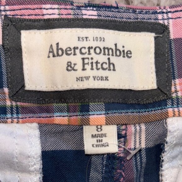 Abercrombie & Fitch Pink and Blue Bermuda Shorts - Picture 8 of 9